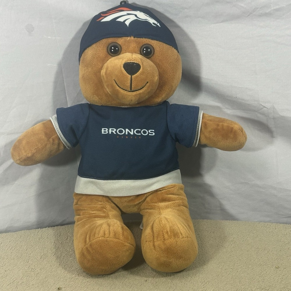 8" Good Stuff Denver Broncos Teddy Bear Plush NFL Football Stuffed Animal